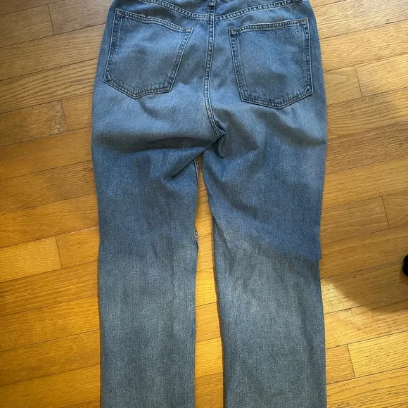 rag & bone Ruth super high-rise Distressed Blue Jeans